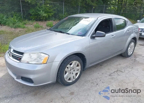 2014 Dodge Avenger Se из США, поврежденный, VIN 1C3CDZAB0EN112687